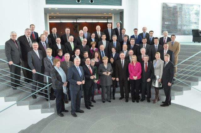 Die CDU-Abgeordneten des NRW-Landtags bei der Bundeskanzlerin